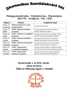 Szentlélekváró hét Szentlélekváró hét